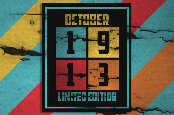 Retro October 1913 Limited Edition