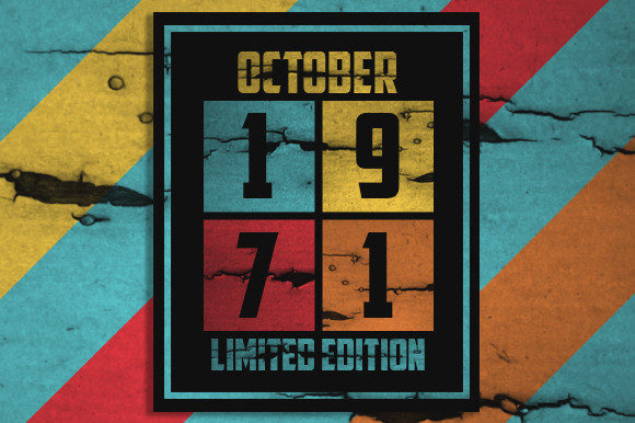 Retro October 1971 Limited Edition